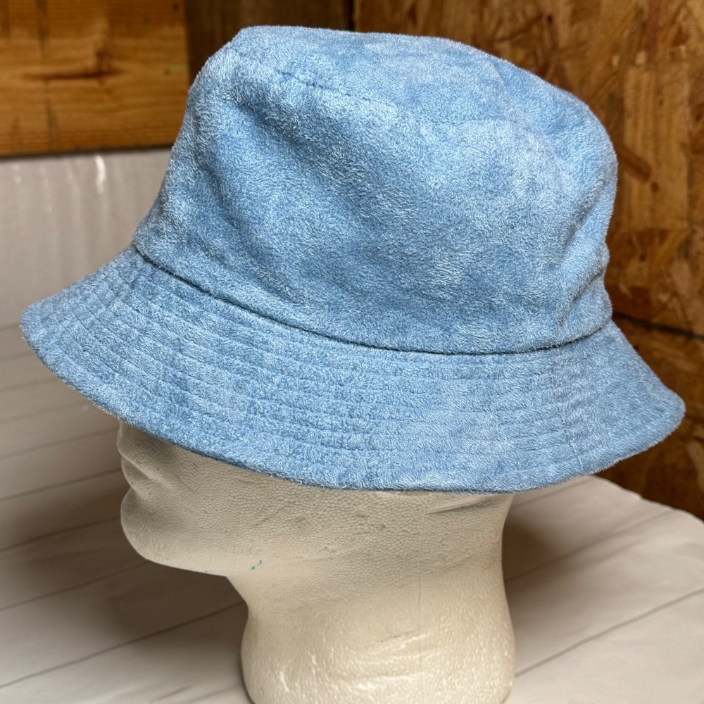 Scala Pronto Bucket Hat Blue Suede Feel Cap Y2K Hipster Chic Summer‎ Colorful OS
